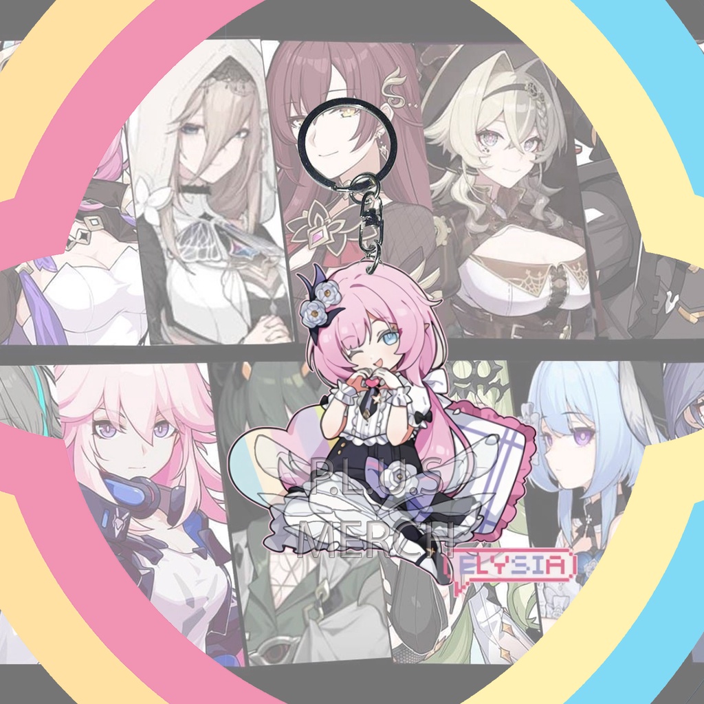Gantungan Kunci Honkai Impact Elysia 02 - HI3 - Key Chain - Souvenir - Anime - Ganci - Ganci Anime