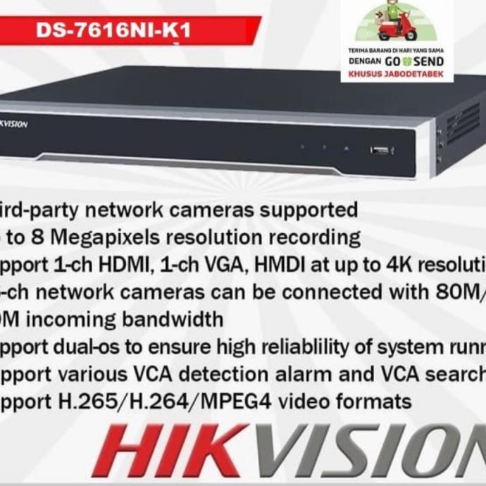 Jual Nvr Hikvision Ds-7616Ni-K1 Hot!!! R34A | Shopee Indonesia