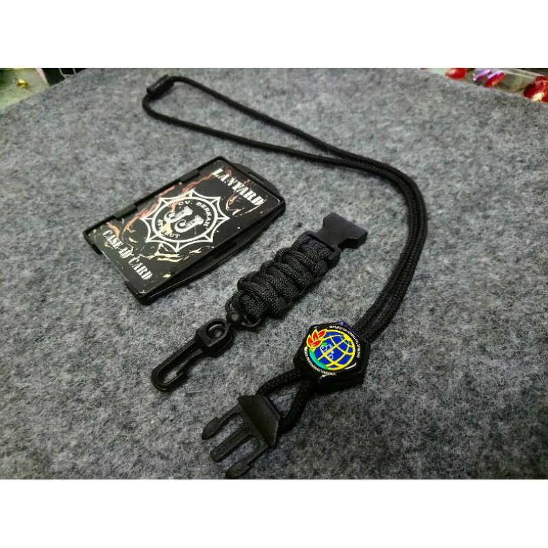

lanyard tactical id case logo BPN RI Badan pertanahan republik indonesia