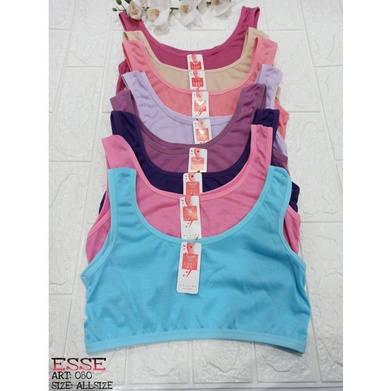 ESSE | Miniset Cewek / ATASAN TALI BESAR / SINGLET / M.SET ESSE POLOS / 080 ESSE