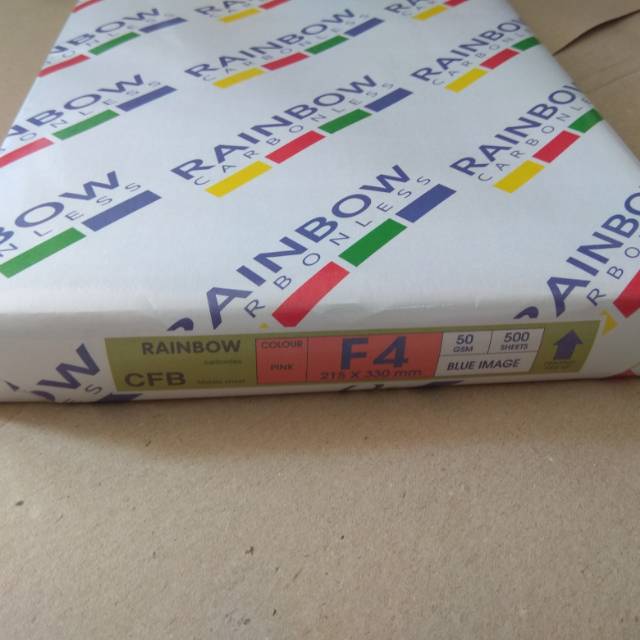 

Kertas Nota NCR Middle (CFB) F4 Rainbow