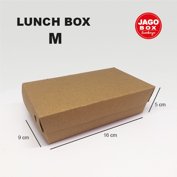 

Lunch Box M Kraft / Kemasan - Kotak Makanan Take Away