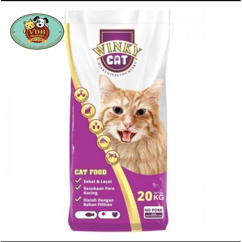 Winky Cat Food kibble hati 20 kg