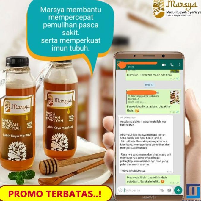 

TERLARIS Madu Marsya 600gr Madu Ruqyah Syariyah ampuh atasi virus corona/MINUMAN COLLAGEN/MINUMAN YOYIC/MINUMAN DIET/MINUMAN PEMUTIH BADAN/MINUMAN KOREA/MINUMAN KEMASAN/MINUMAN KALENG/MINUMAN KOTAK/MINUMAN SEHAT HERBAL/MINUMAN SEHAT UNTUK TUBUH/MINUMAN