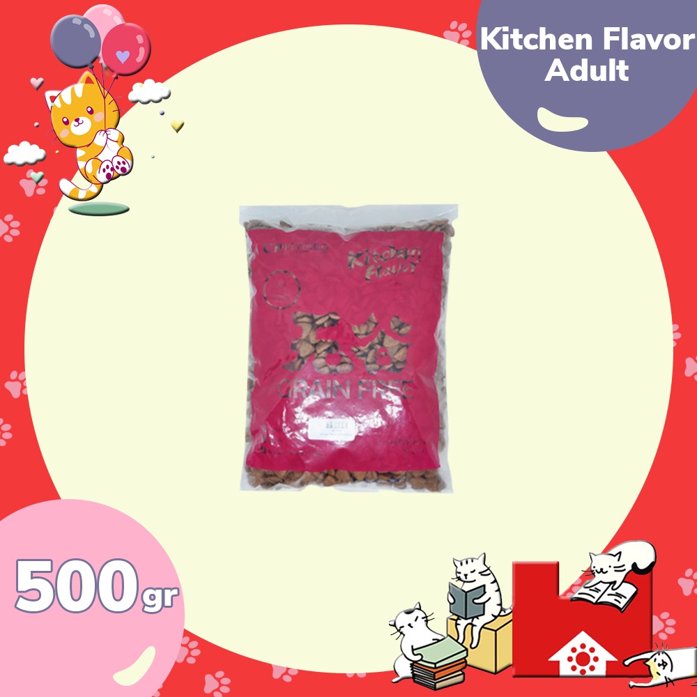 Kitchen Flavor Adult Repacking 500gr / Makanan Kucing Dewasa KF Repack 500 gr