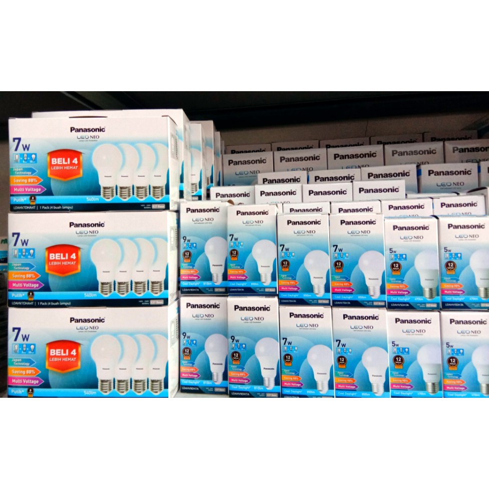 Lampu LED NEO Panasonic Paket 5W, 7W, 9W, 11, 13W