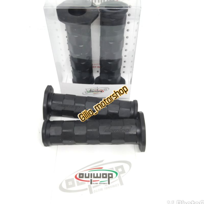 Handgrip Grip Model Daytona Grill Domino Karet Premium variasi Motor Black Edition