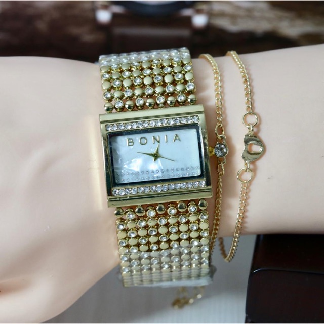 Jam Tangan Wanita Bonia set gelang