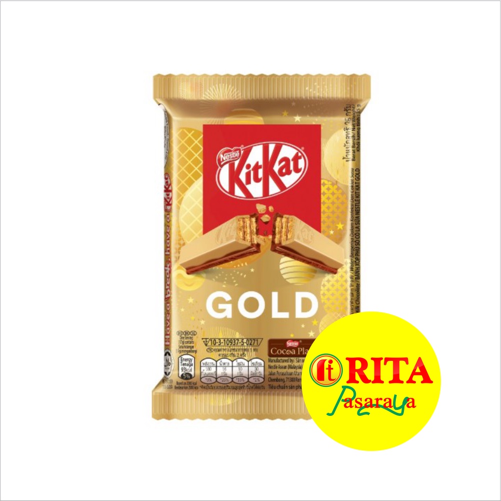 Jual Kit Kat Gold Wafer Cocoa Plan 4F 35Gr | Shopee Indonesia