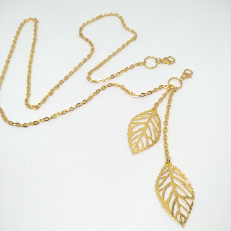 033 |STRAP MASKER | MASKER CHAIN | KALUNG MASKER KOREA | STRAP MASK GOLD RANTAI | BLACK CHAIN