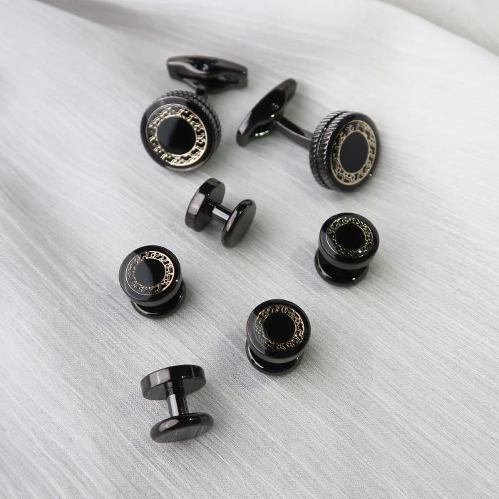 Cufflink Kancing Kemeja Tuxedo Set | Cufflink Set Mewah | Istana Kancing