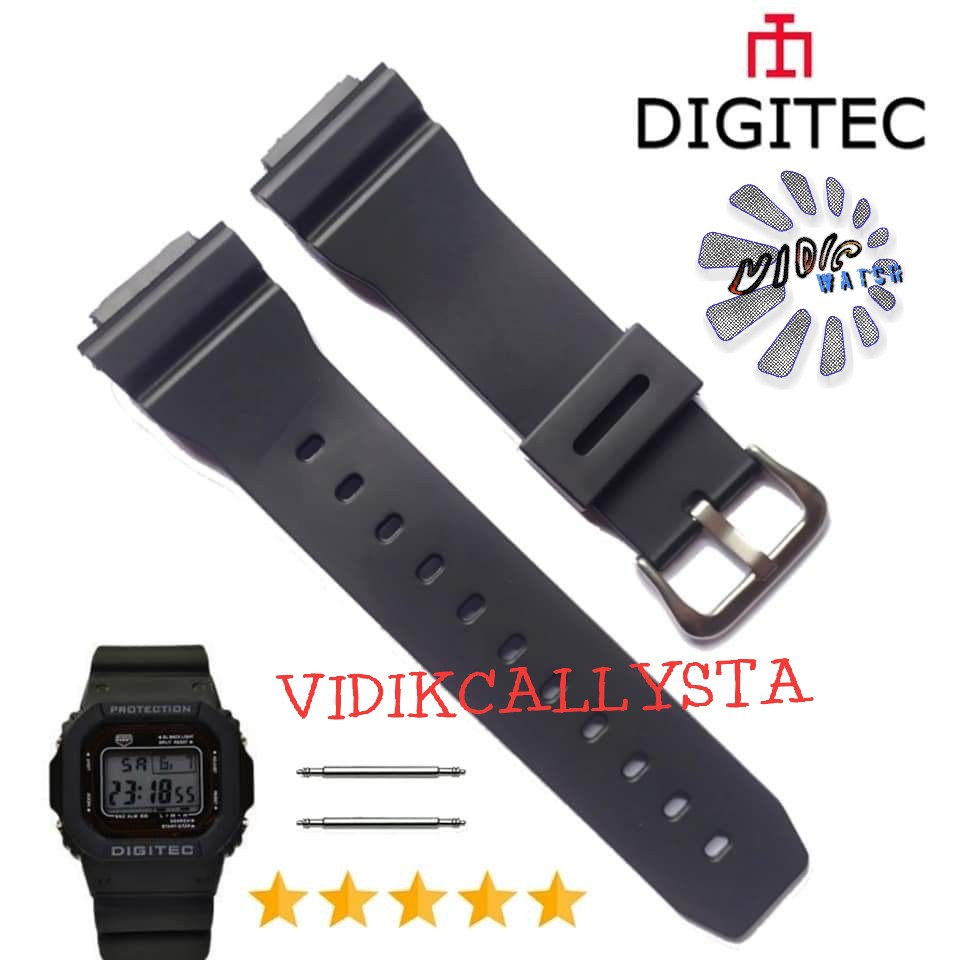 Strap DG2024T Tali Jam Tangan Digital 2024T DG-2024T DIGITEC 2024