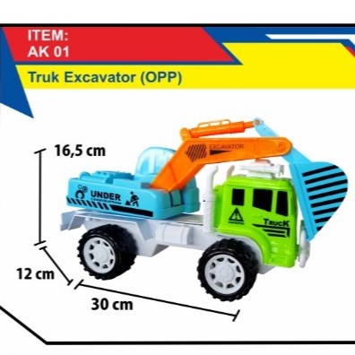 Mainan anak mobil mobilan truk excavator - truk beko AK01