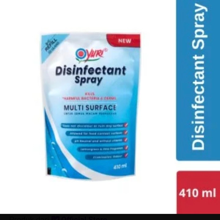 YURI DISINFECTANT SPRAY REFILL 410 ML