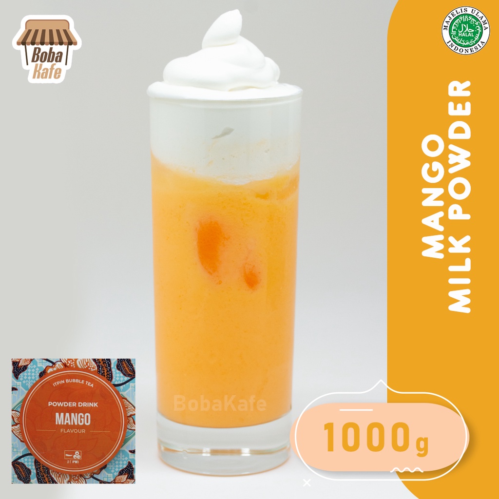 

Bubuk Minuman Rasa Mangga - Mango Milk Powder 1000gr (Merk ITPIN)