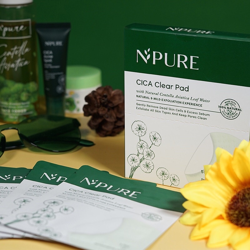 npure cica clear pad exfoliating pads