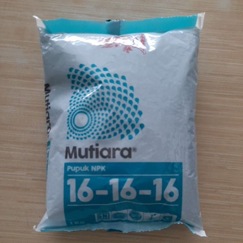 Pupuk Mutiara 16-16-16 Pupuk NPK 1 Kg MEROKE Asli KEMASAN PABRIK