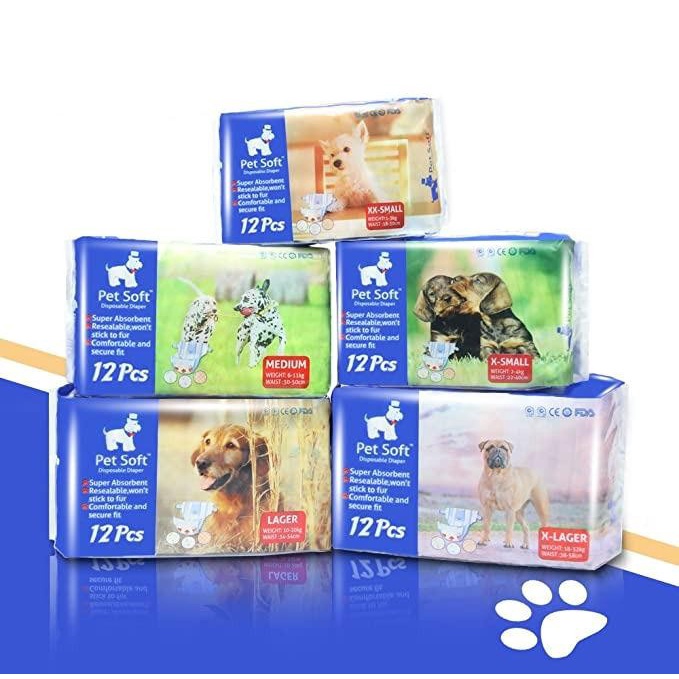 Pet Soft Diaper M Popok Anjing Kucing Hewan Peliharaan Pampers Diapers