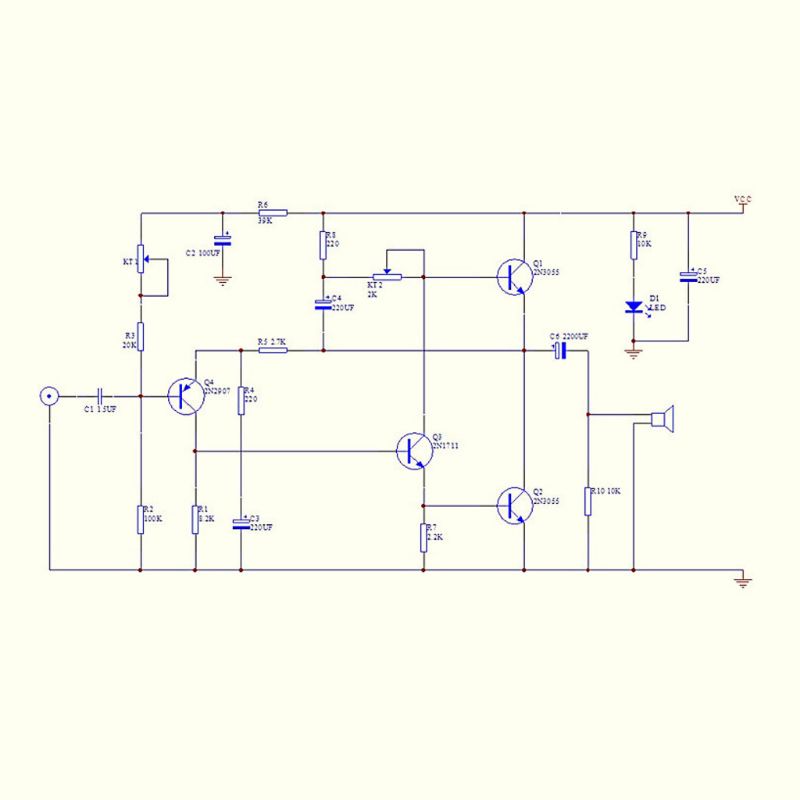 Zzz 1 Set Papan PCB Power Amplifier HiFi Class A 1969 Diy Untuk Speaker