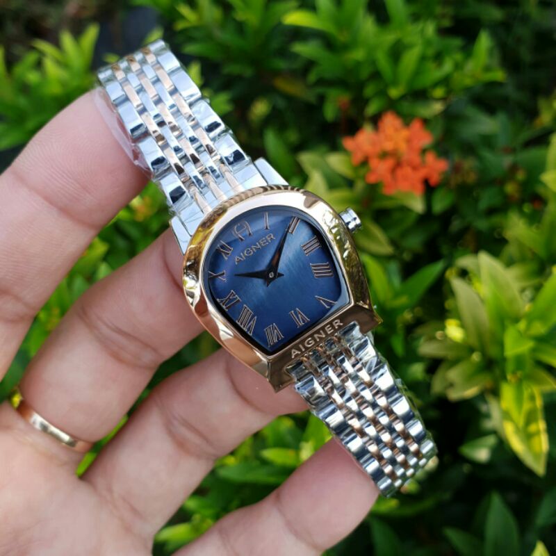jam tangan wanita aigner verona nuovo for ladies batre steel kualitas original