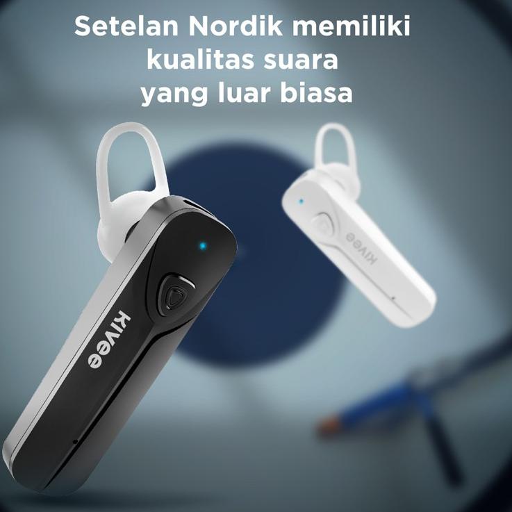 KIVEE Butik Headset Bluetooth telinga tunggal earphone wireless gaming music 6D Sweat Resistant
