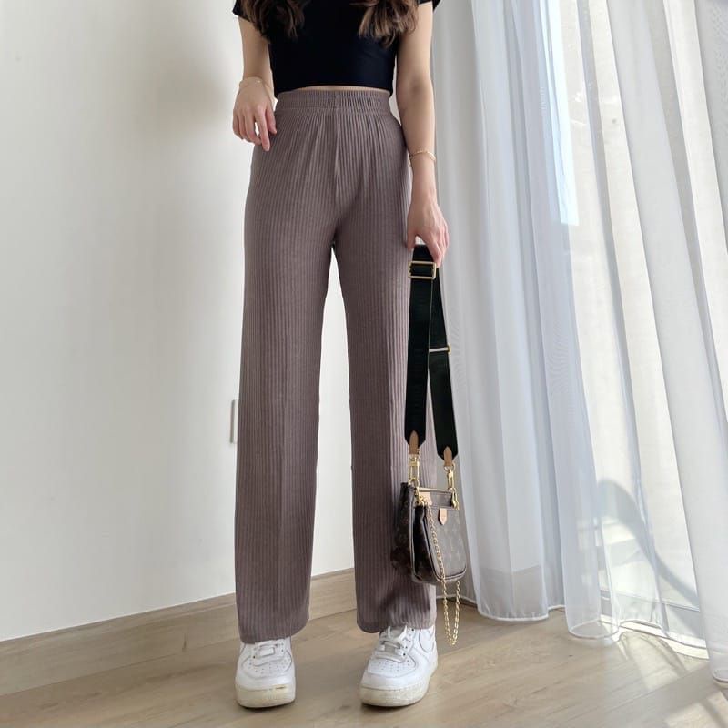 Kai Knit Pants - Celana Kulot Knit Tebal - Celana Wanita