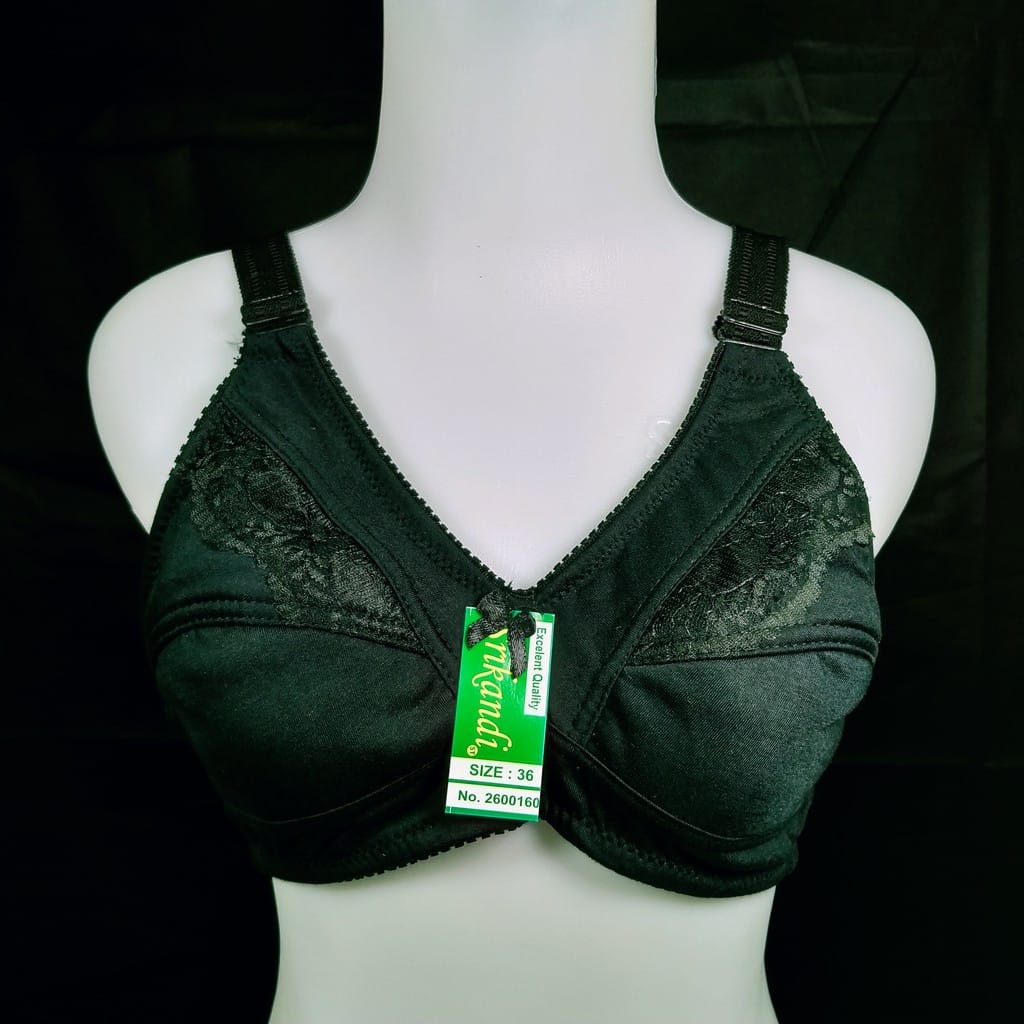 BRA BH PLUM WARNA HITAM SIZE 42 44 JUMBO / BH TANPA KAWAT / BRA TANPA KAWAT