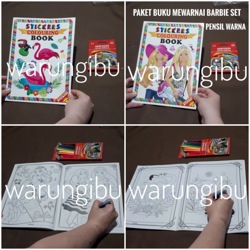 

Paket Kado 2in1 Buku Anak Mewarnai Dan Stiker Set Pensil Warna