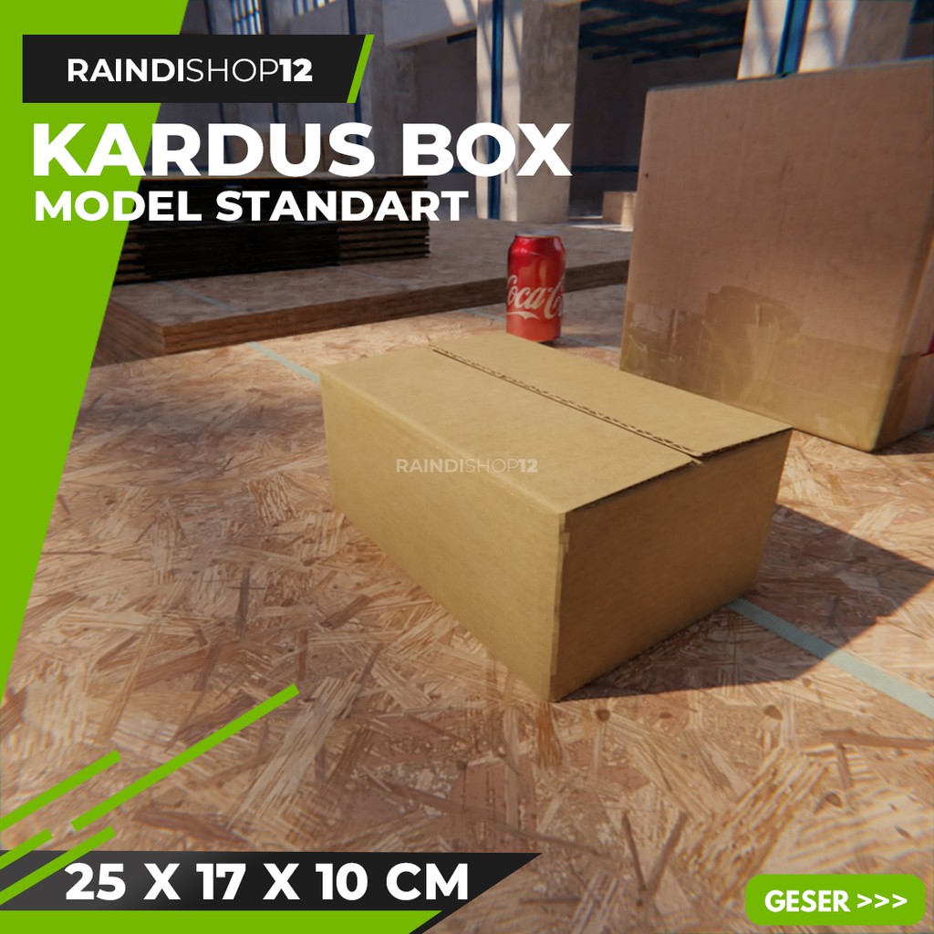 

BOX 25 X 17 X 10 CM KARDUS KOTAK KEMASAN PACKAGING KADO POLOS