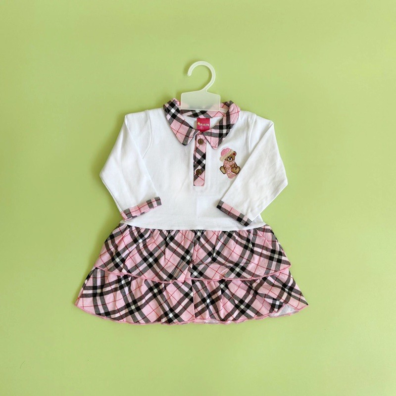 Baby Teddy Bear Dress Burberry (3-9 bulan)