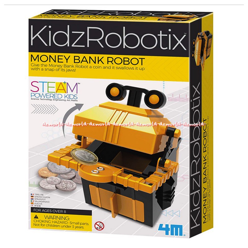 4M Kidzrobotix Money Bank Robot Mainan Membuat Celengan Robbot Tabungan Nabung