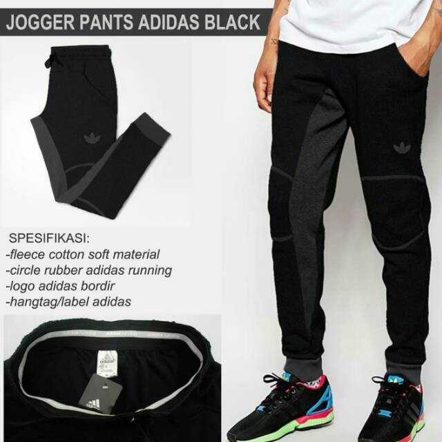 adidas black fleece sweatpants