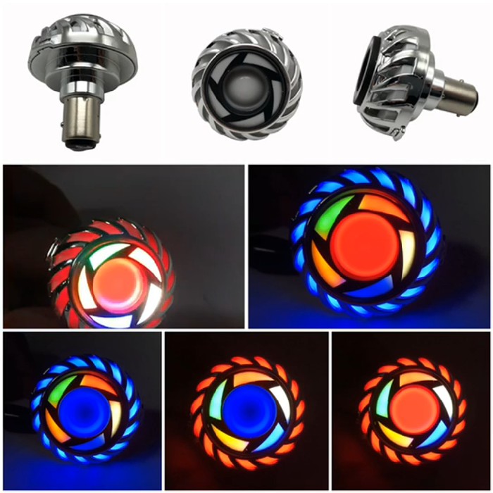 Lampu stop rem projie mini rainbow kipas rbr running