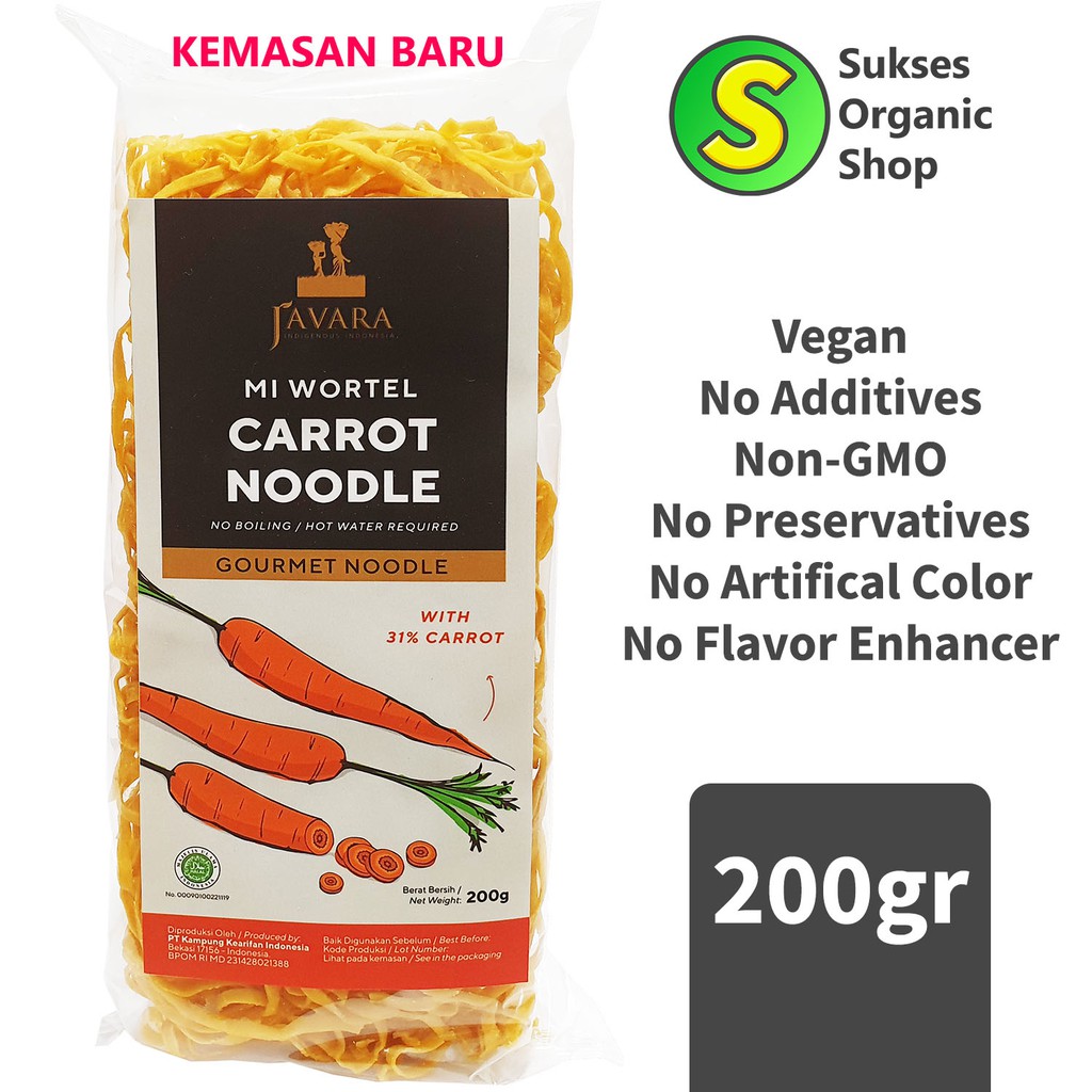 

Mi Wortel/Gourmet Noodle Carrot | Javara | 200gr