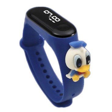 Brgunik - Jam Tangan Elektronik Led Anti Air Bahan Silikon Untuk Anak / Jam Tangan Karakter JT027-DONALD DUCK