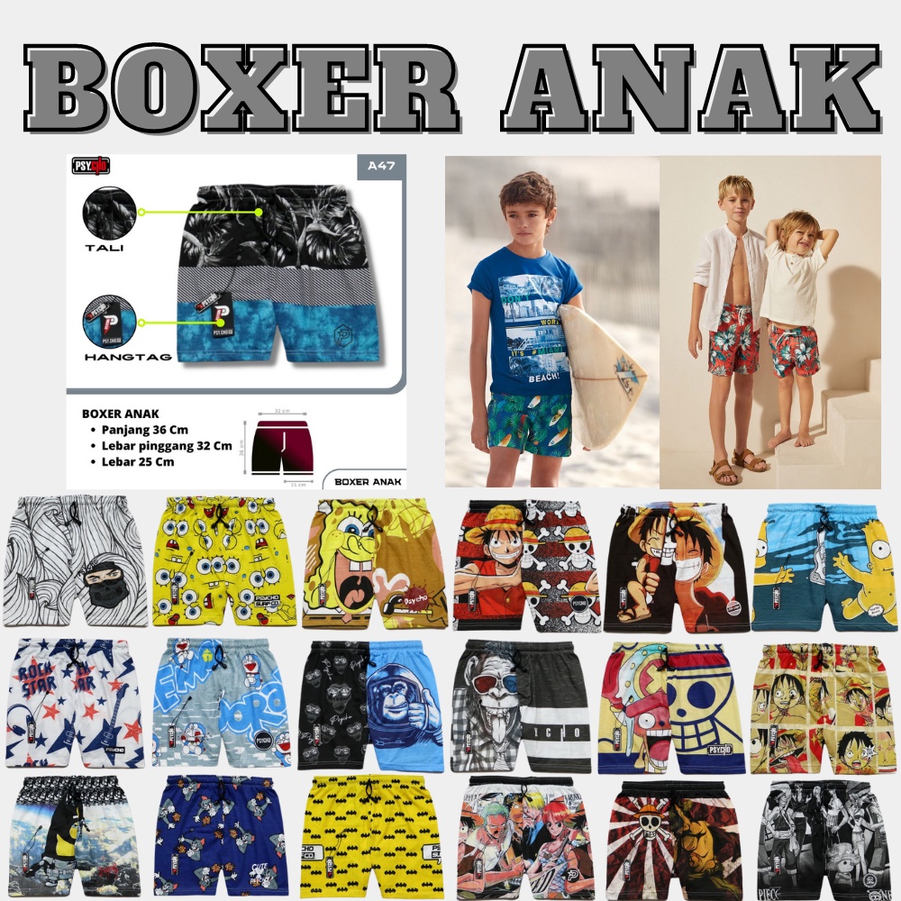 CELANA BOXER ANAK SERIES PREMIUM BOXSER PENDEK PSYCHO