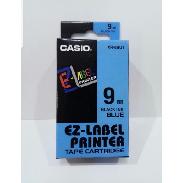 

Ez-label printer casio Black on Blue tape XR-9BU1