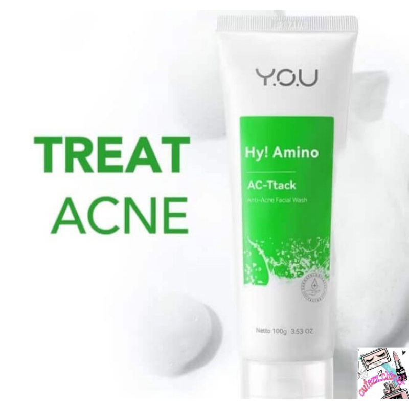 ☃️Cutezz_Ching1☃️You Hy! Amino Facial Wash 50g/100g♡Brightening♡Hydrating♡Oil Contol♡Anti Acne♡Bye-Byeteria♡