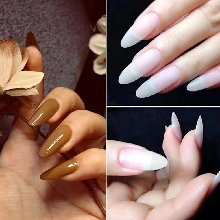 NEW SOFT NAIL TIP ELASTIC NAILS KUKU PALSU LENTUR UNTUK NAIL EXTENSION APRES TIDAK MUDAH PATAH KUPAL NAIL EXTENSION HALF TIP PREMIUM FAKE NAILS STRONG MATERIAL