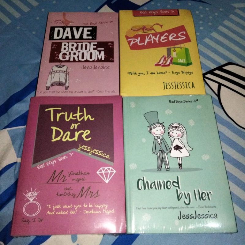 Novel Wattpad Set 4 Buku Bad Boy Series - JessJessica SEGEL