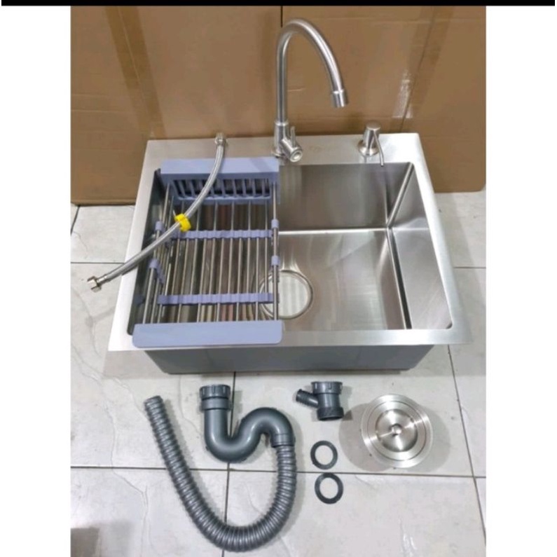 Paket Kitchen Sink Golden Hand By Onan 5040 stainless sus 304 Bak cuci piring TIRISAN TARIK