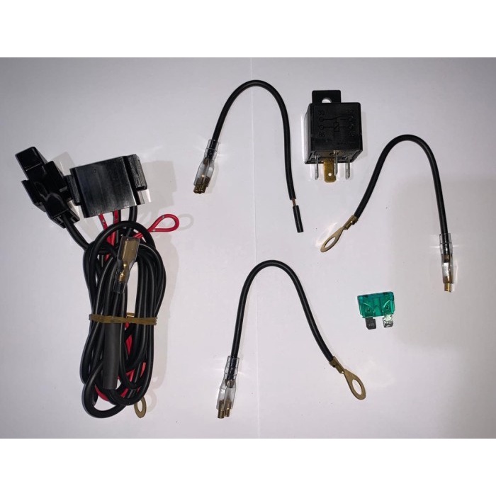 PAKET KLAKSON DENSO KEONG TUTUP + KABEL SET &amp; RELAY MOBIL UNIVERSAL