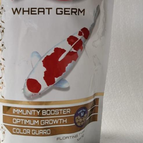 Makanan ikan koi Hokky Wheat Germ 1kg 1 kg Pakan pelet ikan koi fish f - S
