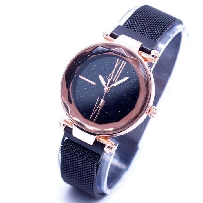 PA JAM TANGAN WANITA ANALOG RANTAI MAGNET MURAH QUARTZ KOREA FASHION IMPORT PASIR ZM013