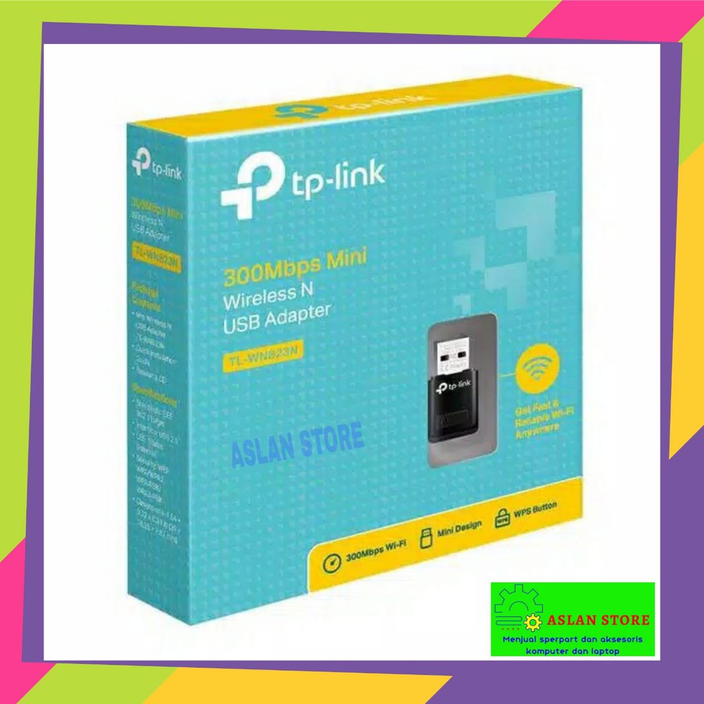 TP-LINK TL-WN823N : 300Mbps Mini Wireless N USB Adapter 823 823n TL wn823 RESMI