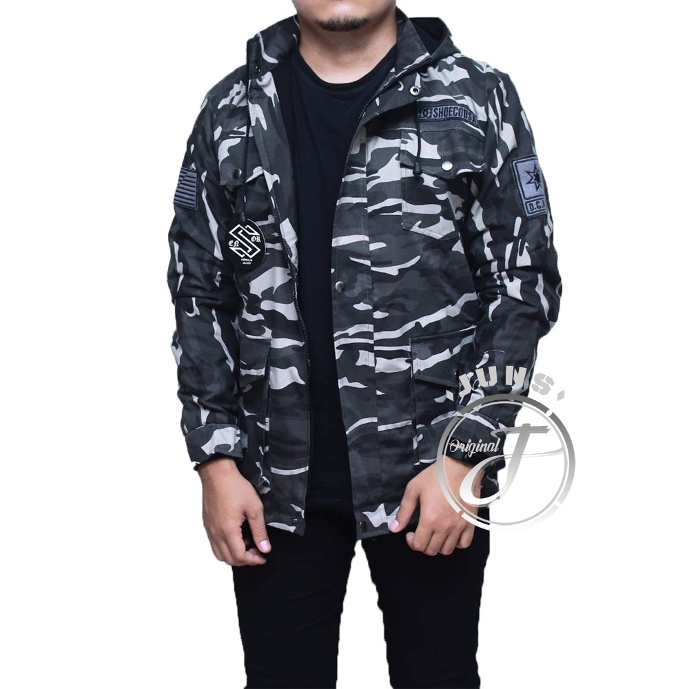 POPULER TERMURAH ! Jaket Parka Pria - Jaket Parka Camo TNI Loreng - Jaket Gunung - Jaket Motor