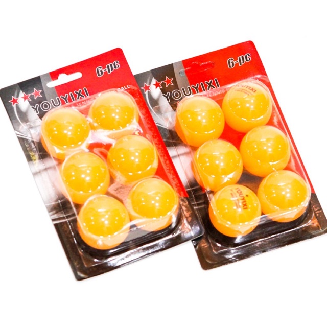 BOLA PINGPONG 6 PCS PREMIUM QUALITY DIJAMIN PUAS BERMAIN TENIS MEJA KUNING PUTIH PING PONG