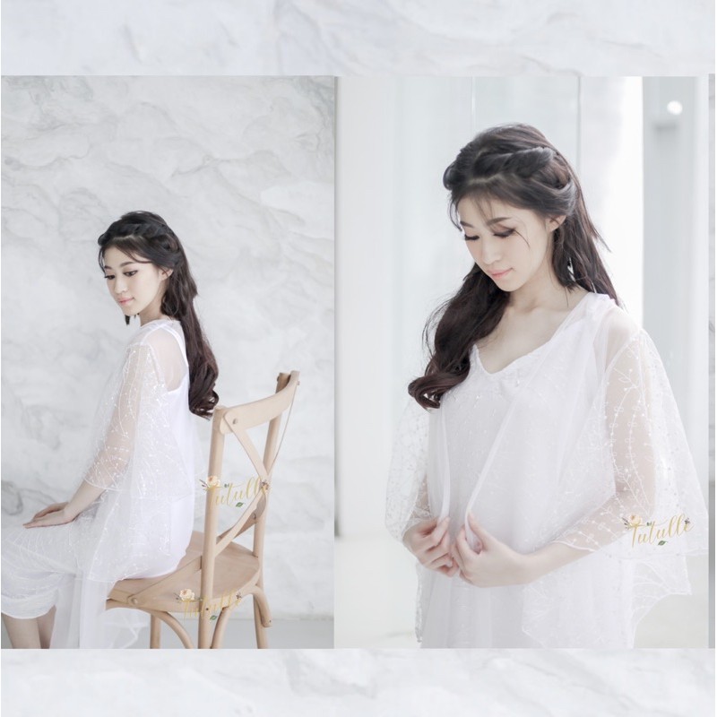 𝙏𝙪𝙩𝙪𝙡𝙡𝙚 Bae Robe Wedding Robe Pengantin Robe Bridal