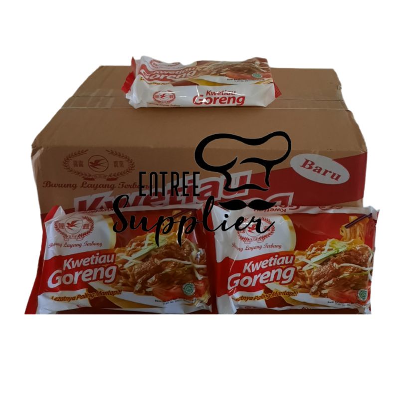 

KWETIAU GORENG CAP BURUNG LAYANG TERBANG 85g KWETIAW 1 DUS ISI 12 PCS