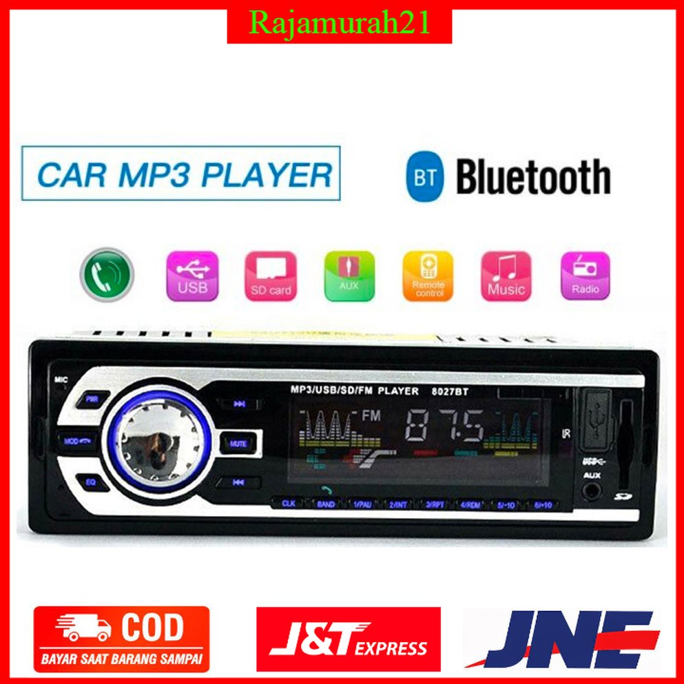 PROMO AMPrime Tape Audio Mobil Multifungsi Bluetooth USB MP3 FM Radio - Black